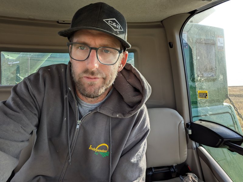 Justin Second to Last Day Harvest 2024 Selfie