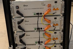 Rack-mounted battery bank