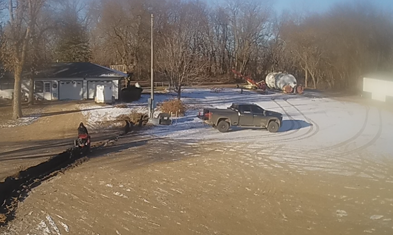 Trencher cutting network line